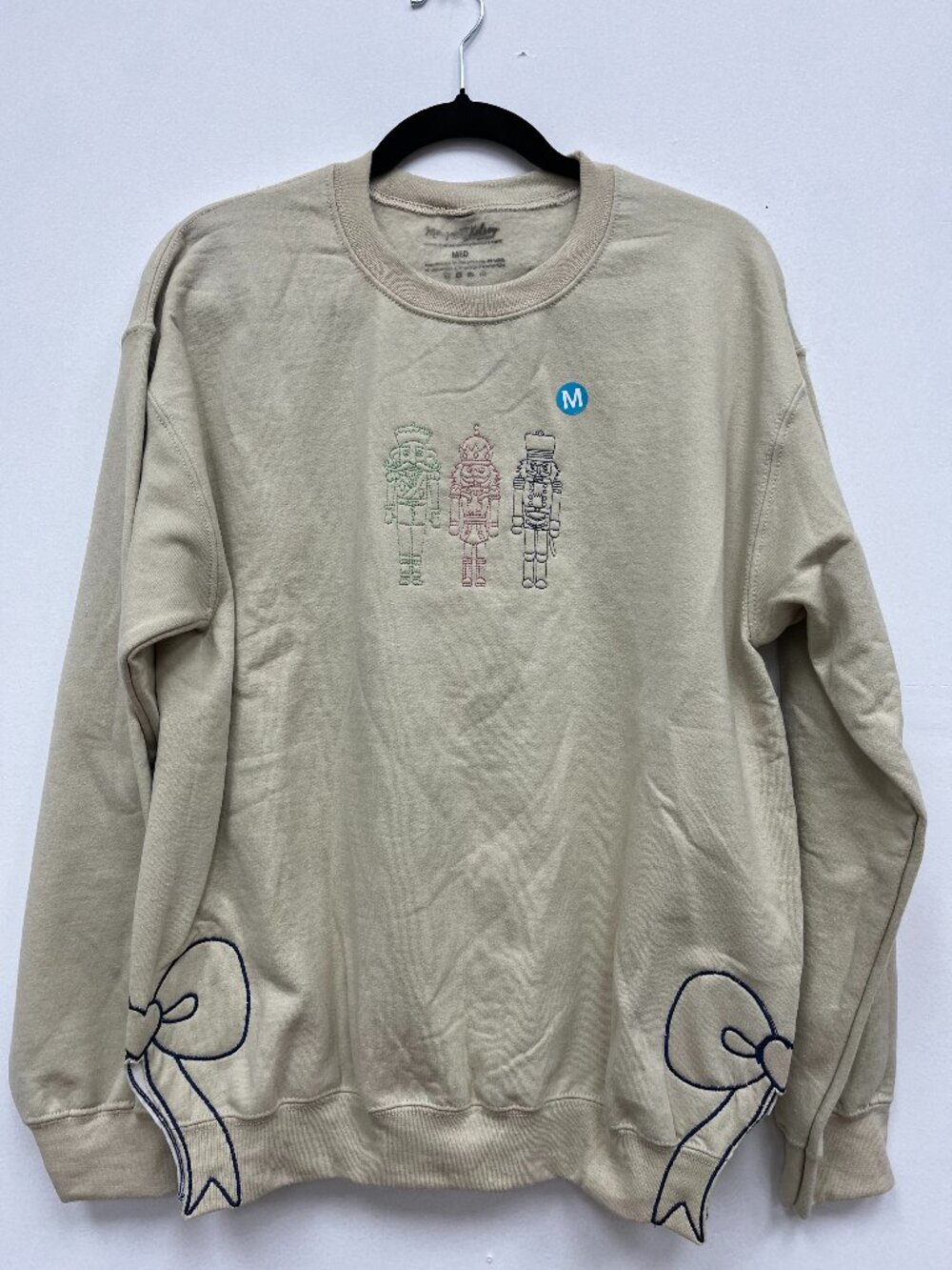 NWT Nutcracker embroidered crewneck